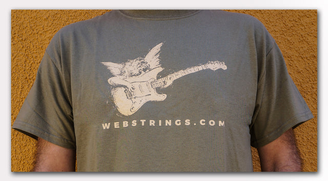 Guitar and Amplifier T-Shirts: The Webstrings Cherub T-Shirt