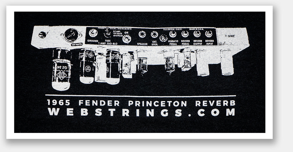 T-SHIRTS - FENDER PRINCETON REVERB BACK PANEL – WEBSTRINGS.COM